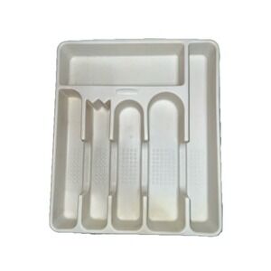 Vintage Rubbermaid 2925 Biege Silverware Tray Drawer Organizer Spoon Fork Knife